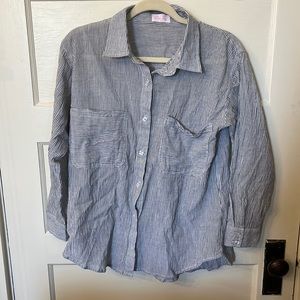 Adorable Striped Button Down